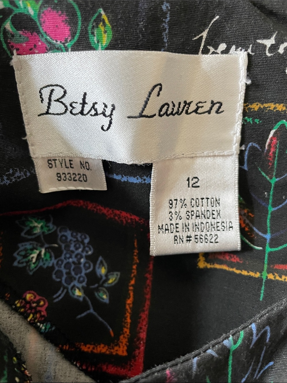 Sleeveless Black Floral Print Sheath Dress - Picture 3 of 3